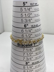 Sterling Silver Gold Vermeil Lab Grown Diamond Tennis Bracelet 7″