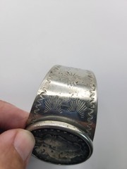 Morgan 1904 Silver Dollar Coin Cuff Bracelet 925 Thunderbird Jewelry Maker 62g