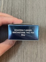 2008 Avon Heavenly Angel Birthstone Tac Pin for May Birthday Emerald Green New