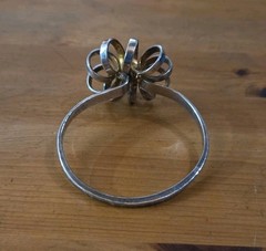 Vtg Anna Greta Eker Buzz Sterling Silver Floral Bracelet Norway 925