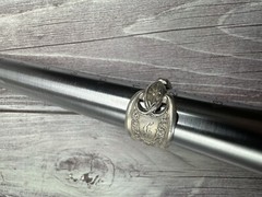 Vintage Silverplate D Star Spoon Ring Size 11.75 #129