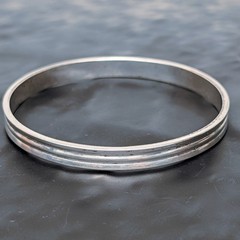James Craig IC Sterling Silver 925 Handwrought Vintage Bangle Bracelet ✨
