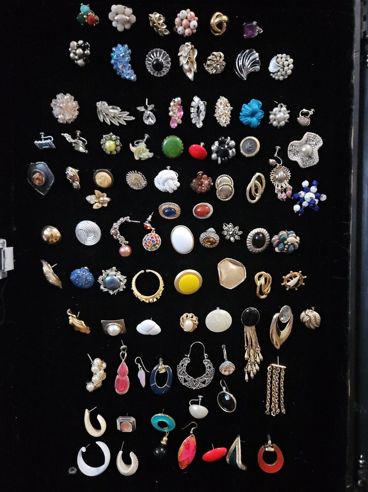 Vintage “Single” Earring/ Crafting Lot of over 65. 13 Signed 1.2lbs