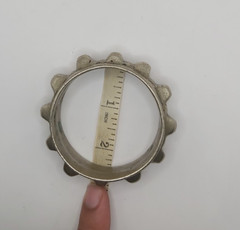 Vintage Amazigh Berber Silver Color Solid Bracelet Tribal Moroccan Cuff Ethnic