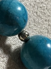 Vintage Jungle Turquoise Graduated Bead Necklace 24″ 58g ROC Clasp Artisan