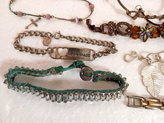 Vintage bracelets. Mixed metals. bangle, cuff, stones, beads. You get all 27