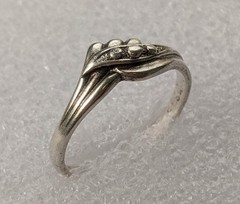Vintage ring sterling silver 925 Size 9.5 Weight 2.46 g. Ukrainian jewelry.