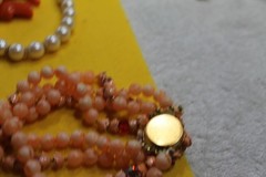 1960’s vintage jewelry lot lucite coral,faux pearls,rhinestone jewelry lot wow