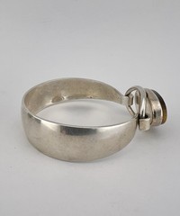 Vintage N.E. FROM Denmark Modernist Sterling Silver 925S Tiger’s Eye Bracelet