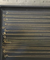 LB Vintage 1/20 12K & 14K GOLD-FILLED Resal Wear Fine Fancy Necklace (LOT OF 13)