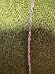 Vintage SOLID 14KT White Gold Stamped 16″ Necklace Chain 1.1 Gram
