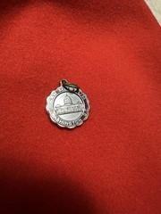 Sterling Silver 925 Washington D.C. Round Charm Pendant • Signed • No Stone