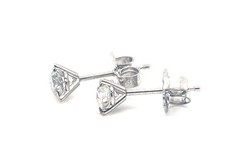 Deco Diamond Stud Earrings Old European .53ct Mined 14K Original 1920’s