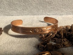 Vintage Lot 5 Pieces of trading post route 66 copper jewelry! Southwestern!