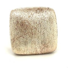 Vintage Sterling Signed 925 Splendori Italy Dome Wide Square Signet Ring size 9