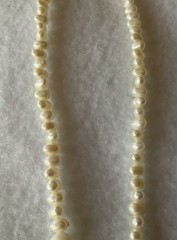 Vintage Mother Of Pearl Necklace With Shell Pendant 17”