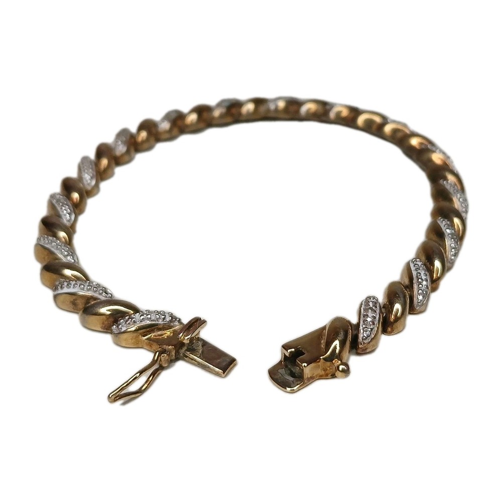 Vintage Vermeil Ross Simons Gold Plated Over 925 Sterling Silver Bracelet 17g