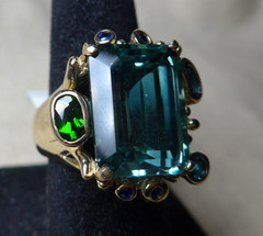 MICHAEL VALITUTTI Goldwash Sterling Silver Cocktail Ring Sz 5.25 NWT