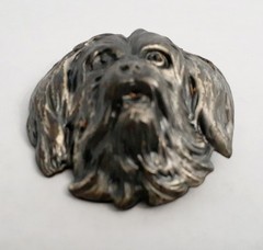 1930’s Art Deco Daniel Kasoff Kaywin Novelty NY Dog W/Dress Clip Fastening Hook