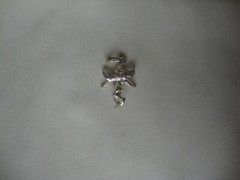 VINTAGE 1970-80s 3D CHERUB ANGEL STERLING SILVER STAMPED 925 CHARM/PENDANT
