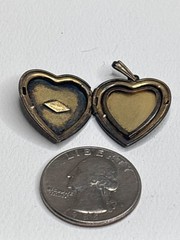 Vintage L.K. Co. 1/20 12K Gold Filled 925 Heart Locket Pendant | Repair Clasp