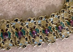 Antique Austro-Hungarian Jeweled Enamel Belt – Renaissance Revival 19thC