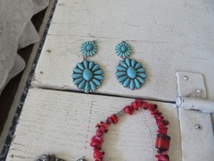 Ralph Lauren Vintage Style Southwestern Turquoise & Silver Jewelry Pieces