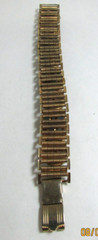 Vintage 1950’s-60’s Opaline Navette Cabochon Rhinestone Glass Gold Tone Bracelet