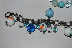 Vintage to now lot of 4 glass plastic metal beaded and charm bracelets
