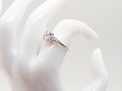 Vintage $6000 1.50ct Si1 H GIA CERTIFIED HEART CUT Diamond 14k White Gold Ring
