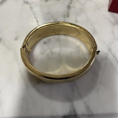 VTG Gold Plated 17mm Bangle Bracelet