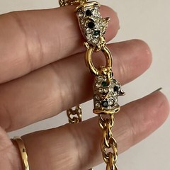 Vintage JACKIE COLLINS rhinestones bracelet