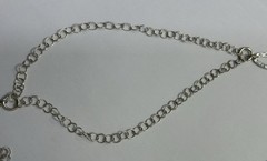 Vintage Sterling Silver Milor Italy 36in Oval Link Necklace