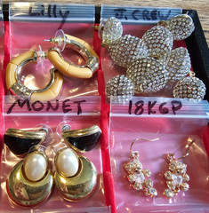 ALL SIGNED 29 Pair Earring lot SILPADA SORRELLI NAPIER MONET TARA DKNY J CREW +