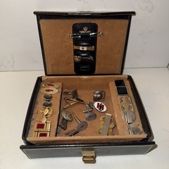 Vintage Men’s Cufflinks, Tie Bars, Money Clips & Storage Case