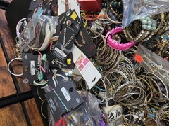 22lb BRACELETS MOST WEARABLE BEADS METAL Costume Jewelry Box Bulk Resale