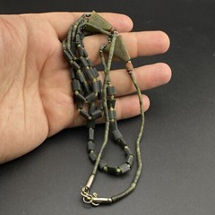Afghani Jade Stunning Mutlistrand Handmade Necklac Wth Unique & Earthy Aesthetic