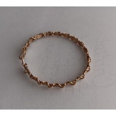 Vintage 10k Womens Gold Plated Twined Bracelet 6.1G- Very Good Condition!
