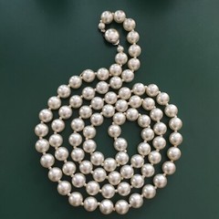 Pearl Necklace Hong Kong Faux 52 Inches