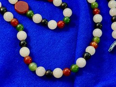 Vintage Asian Multi-Color Jade Necklace, family owned for over 60 years. Perfect