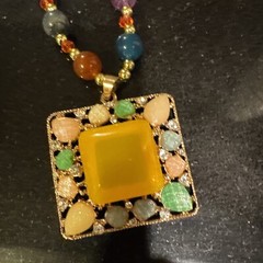 Lot Of 2 Colorful Costume Jewelry Necklaces Long