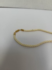 Vintage Double Sided Cloisonné Pendant On Braided Cord Tassel 19 Inch Length