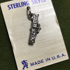Sterling Silver Vintage Graduation Diploma Charm Pendant Aprx 1/2″ Made in USA