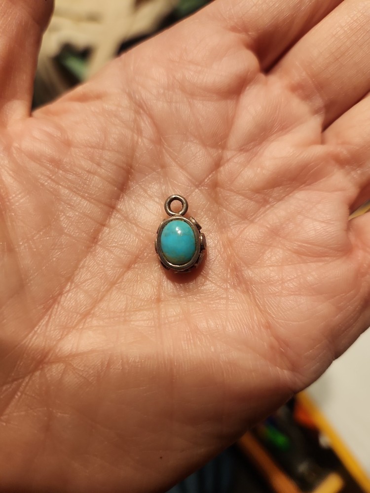 Vintage Sterling Silver Multistone Pendant
