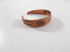 Small Bell Trading Post Copper Cuff Bracelet Southwest NA Design Free Shipping