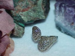 Vintage Sterling Spoon Design Marcasite Wrap Bypass Ring Size 7 Antique 4.3gr