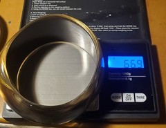 1970’s/80’s Gold & Black Wide Lucite Chunky Wavy Bangle Bracelet