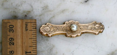 Antique Victorian Brooch/Pin, 10K GF with Pearl, Gorgeous