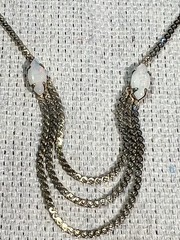 Vintage Opal Necklace 1/20 14K Gold Filled Mode Art Serpentine Chain 16″