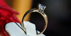 14k yellow gold 0.60ct tanzanite solitaire size 6 ring heated vintage 3.30gr